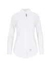 Thom Browne Classic Button-down Poplin Shirt In White