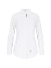 Thom Browne Classic Button-down Poplin Shirt In White