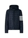Thom Browne Short Down Jacket In Blue