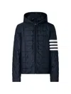 Thom Browne Short Down Jacket In Blue