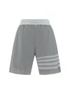 Thom Browne Gray Polyamide Bermuda Shorts