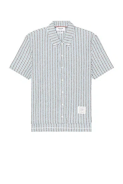 Thom Browne Short Sleeve Button Down Shirt In Seasonal Multi