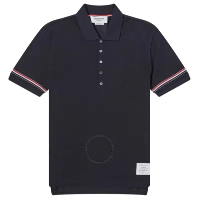 THOM BROWNE THOM BROWNE SHORT SLEEVE COTTON POLO SHIRT