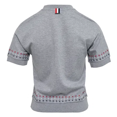 Thom Browne Short Sleeve Dolman Tee With Snow