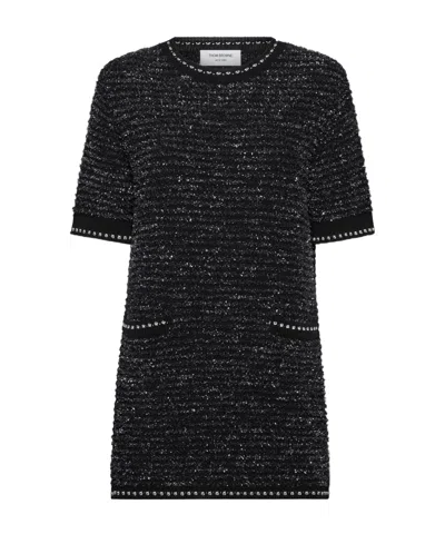 THOM BROWNE TWEED MINI DRESS