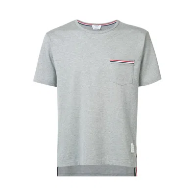 Pre-owned Thom Browne Short-sleeve Pocket Tee 'light Grey' | Men's Size 3 In Gray