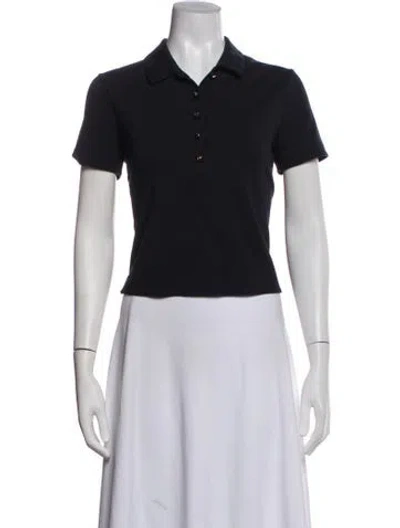 Pre-owned Thom Browne Short Sleeve Polo In Blue