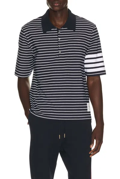 Thom Browne Short Sleeve Polo In Multi