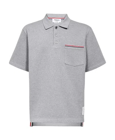 THOM BROWNE THOM BROWNE RWB POCKET TRIM POLO SHIRT