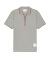 Thom Browne Polo Shirt Cotton Ribbed Collar
