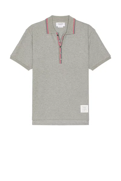 THOM BROWNE SHORT SLEEVE RIB POLO