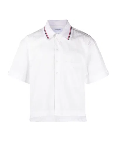 THOM BROWNE THOM BROWNE BUTTONED SHORT-SLEEVED SHIRT