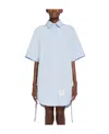 Thom Browne Short-sleeve Shirt Dress In White