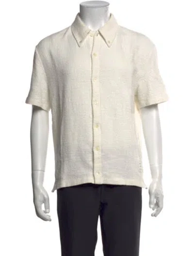 Pre-owned Thom Browne Short Sleeve Shirt In Neutrals
