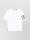 Thom Browne Short Sleeve T-shirt Featuring Striped Sleeves