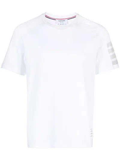 Thom Browne 4-bar Striped Crewneck T-shirt In Animal Print