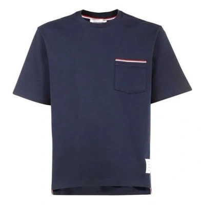THOM BROWNE THOM BROWNE Short Sleeve T-Shirt 'Navy'