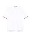 Thom Browne Short-sleeved Polo Shirt In White