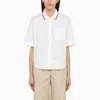THOM BROWNE THOM BROWNE SHORT-SLEEVED SHIRT WITH PATCH