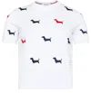 Thom Browne Cotton Milano Short Sleeved T-shirt In White
