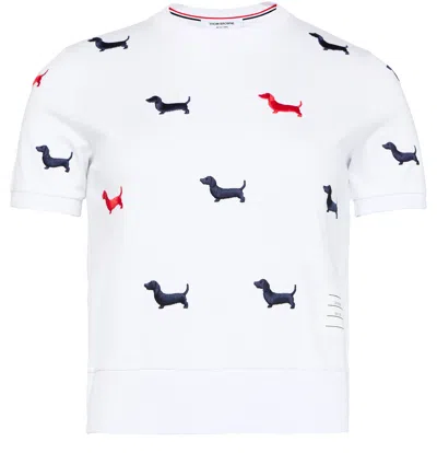 Thom Browne Dachshunds T-shirt In White