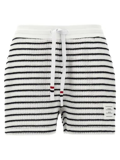 Thom Browne Short Stripes Bermuda And Short In Multicolor