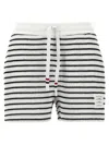 Thom Browne Short Stripes Bermuda And Short In Multicolor
