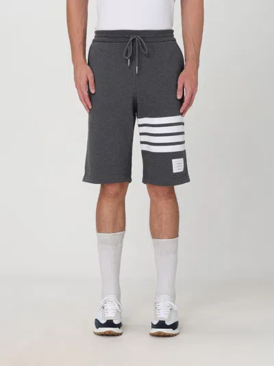 Thom Browne 4-bar Stripe Track Shorts In Gray