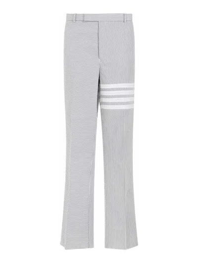 Thom Browne Low Rise Beltloop Pants In Gray