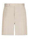 Thom Browne Typewriter Cloth Utility Chino Shorts Khaki In Brown