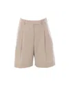Thom Browne Khaki High-waisted Bermuda Shorts