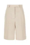 Thom Browne Khaki High-waisted Bermuda Shorts