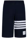 Thom Browne Blue Cotton Shorts