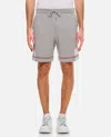 Thom Browne Elastic Waist Shorts In Grey