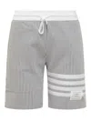 Thom Browne 4-bar Shorts In Grey