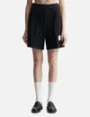 Thom Browne Logo-tag Bermuda Shorts In Blue