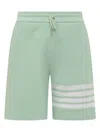 Thom Browne Shorts Mit Streifen In Lt Green