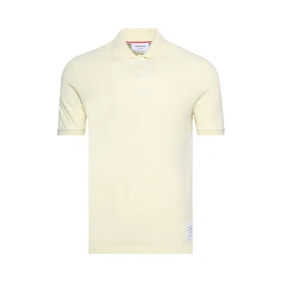 Pre-owned Thom Browne Short-sleeve Rib Cuff Polo 'yellow' | Men's Size 2