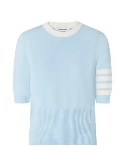 Thom Browne Short-sleeve T-shirt In Blue