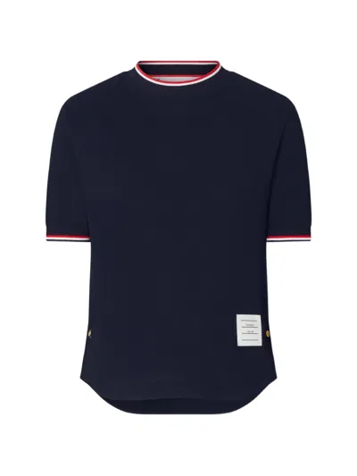 Thom Browne Short-sleeve T-shirt In Burgundy