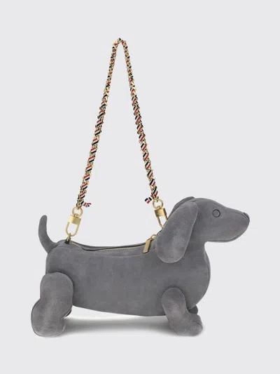 Thom Browne Shoulder Bag  Woman Color Grey In Gray