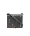 Thom Browne Shoulder Strap Bi-fold Wallet In Black
