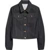 Thom Browne Japanese Selvedge Denim Jacket Puffer Jackets Blue In Blue