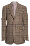 Thom Browne Shrunken Fit Hunting Tweed Armband Sport Coat In Brown