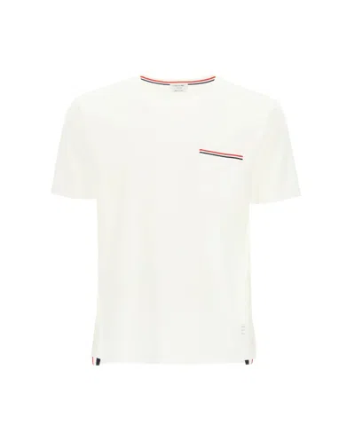 Thom Browne Oversized Short Sleeves T-shirt In Grey