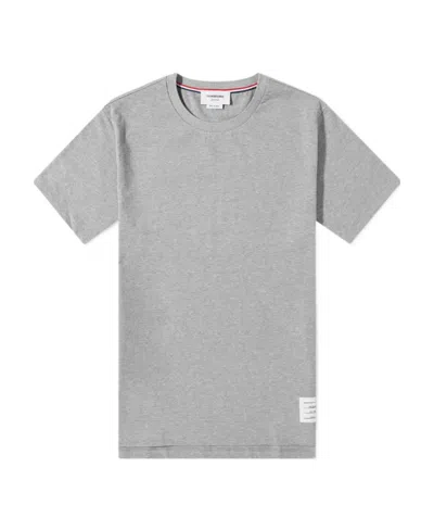 Thom Browne Side Slit Relaxed T-shirt In Grey