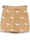 Thom Browne Side Tag Short In Braun