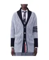 Thom Browne Signature 4-bar Stripe Cardigan In Multicolor