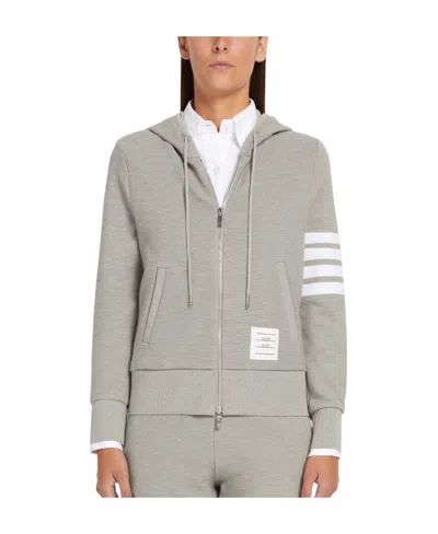 Thom Browne Signature 4-bar Stripe Hoodie In Nude