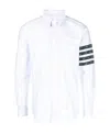 Thom Browne Signature 4-bar Stripe Shirt In Blue